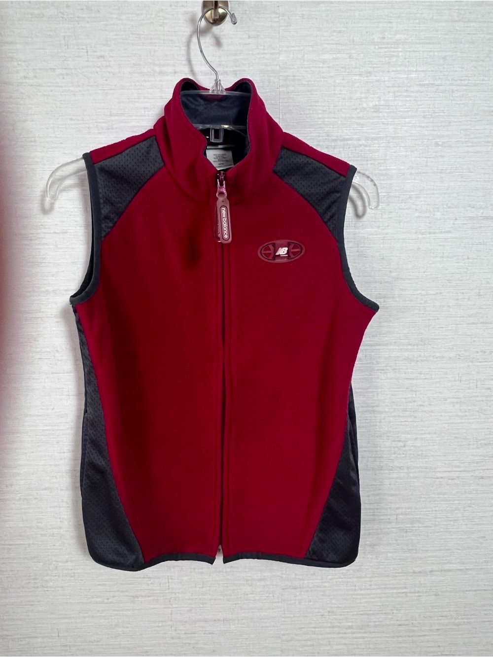 New Balance Boys Red Fleece Vest